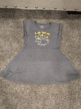 Colosseum Kids Gray Iowa Hawkeyes Star Logo Dress